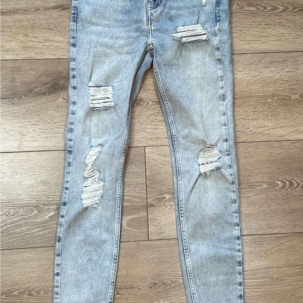 We The Free Sabrina High Rise Distressed Skinny Jeans Lightwash - Picture 3 of 12